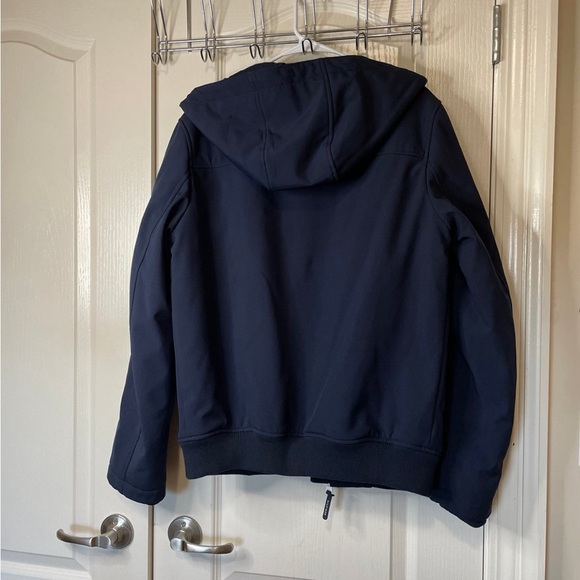 Tommy Hilfiger Dark Blue Hooded Jacket with White Accents - Picture 2 of 5